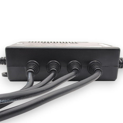 bottom view of control box