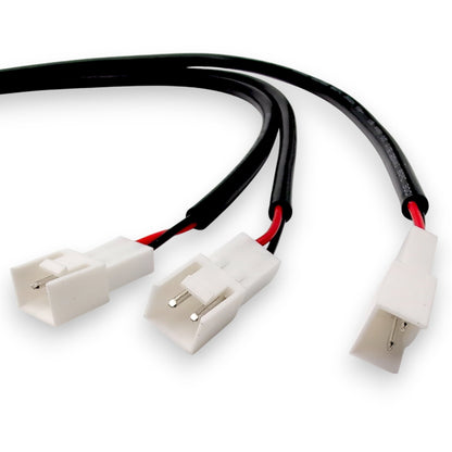 two-pin, whote connectors used for controling heat