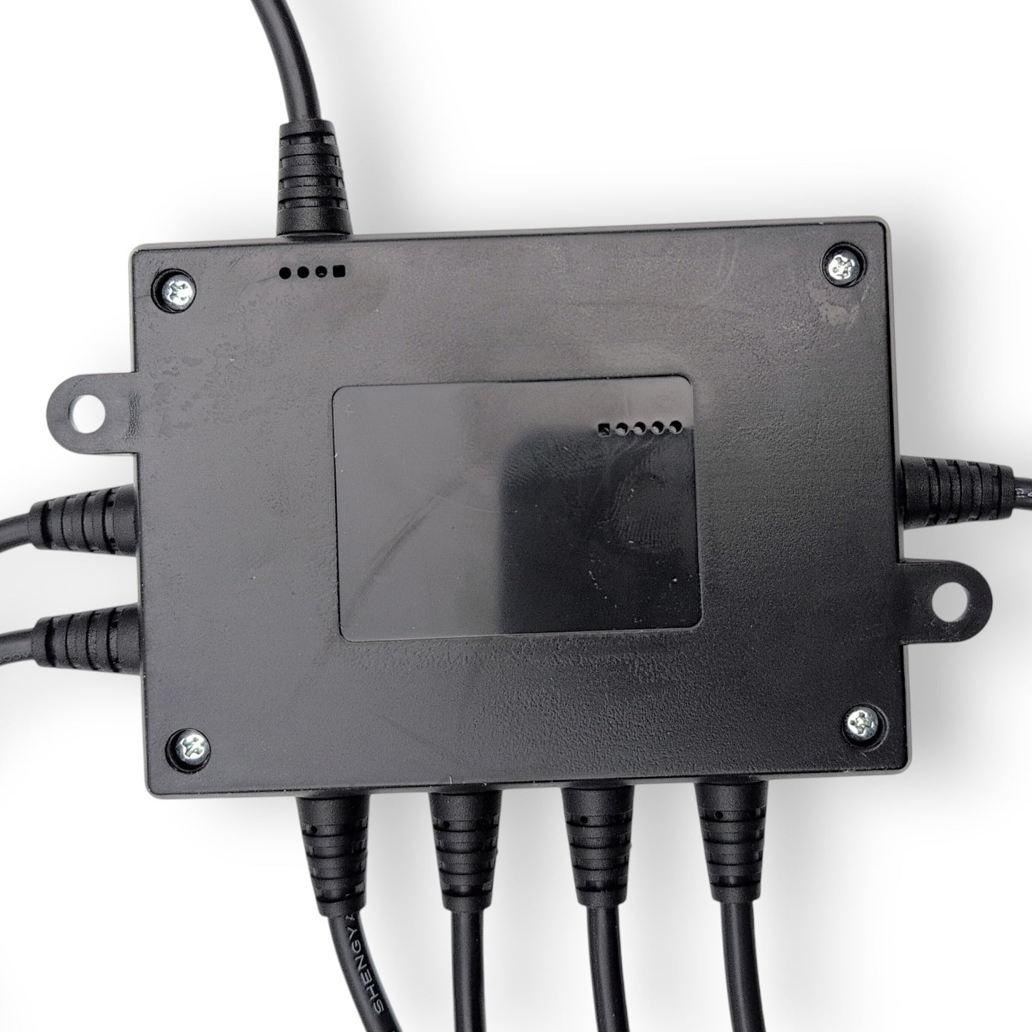 bottom view of control box