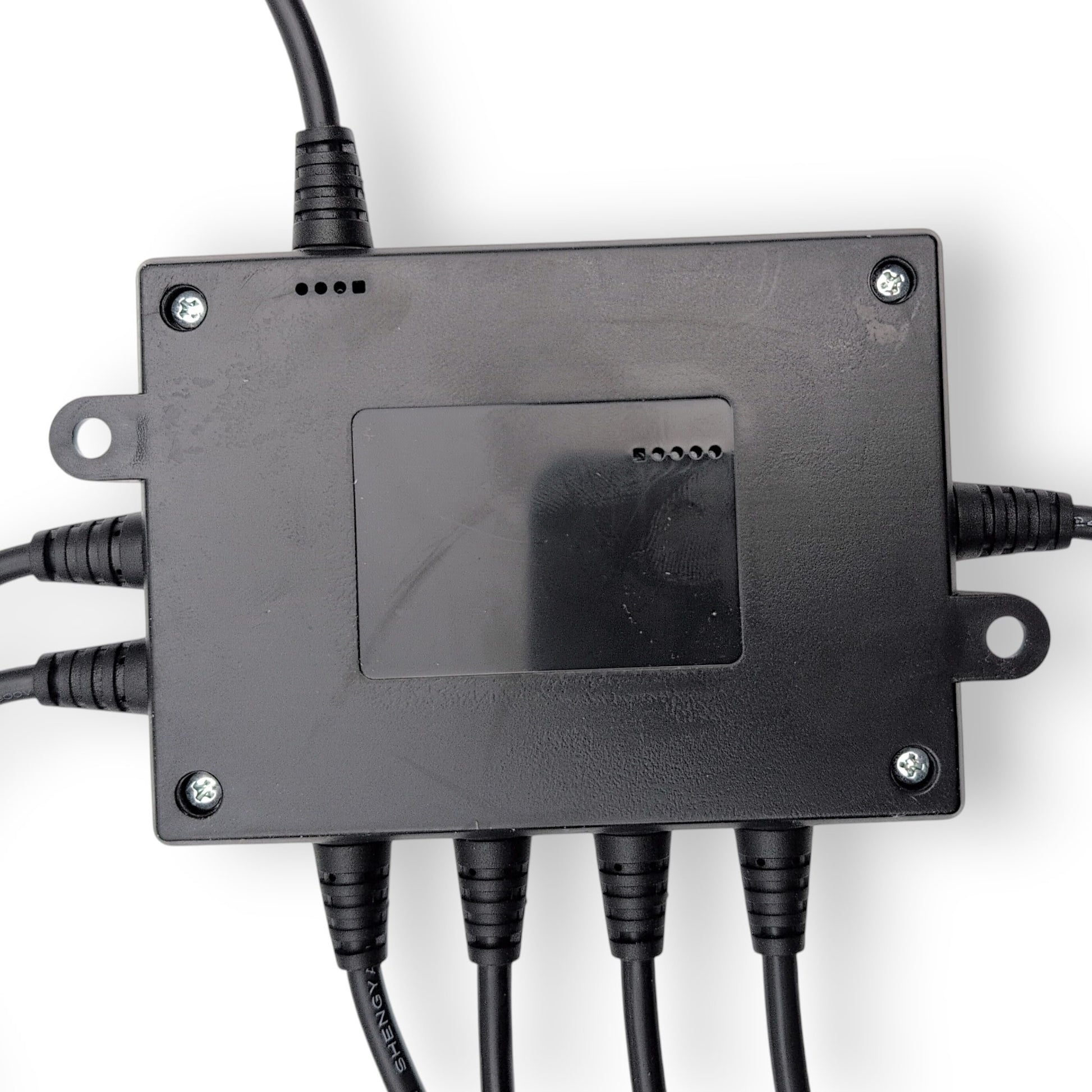 bottom view of control box