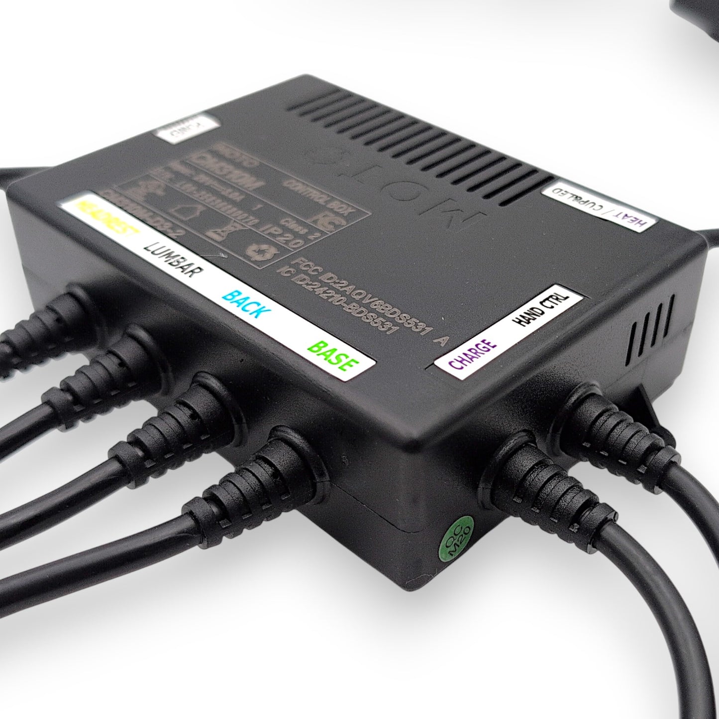 front / right view of control box