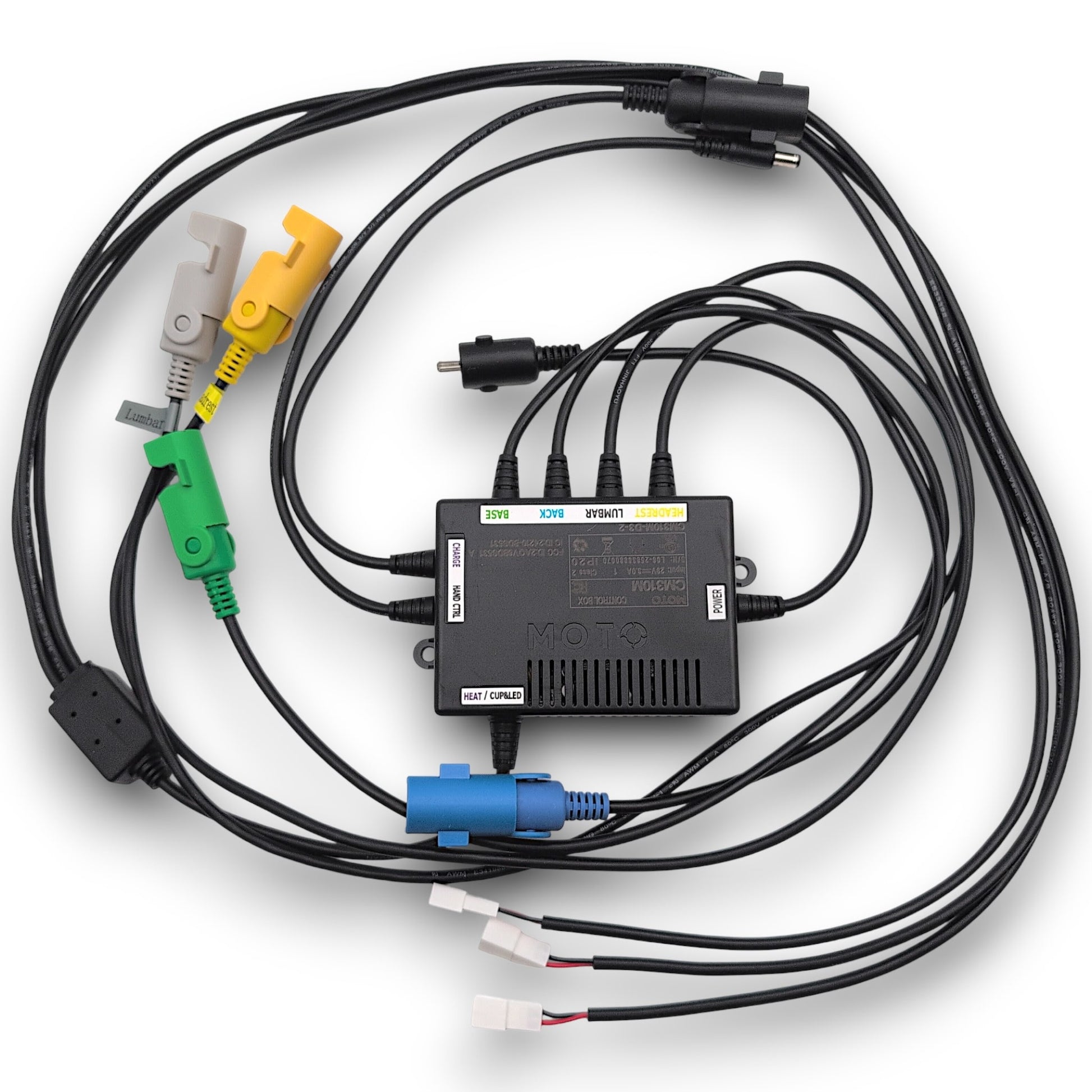 top view of just the control box with all cables. part number: ctl2205786 / Model Number: cm310m-d3-1