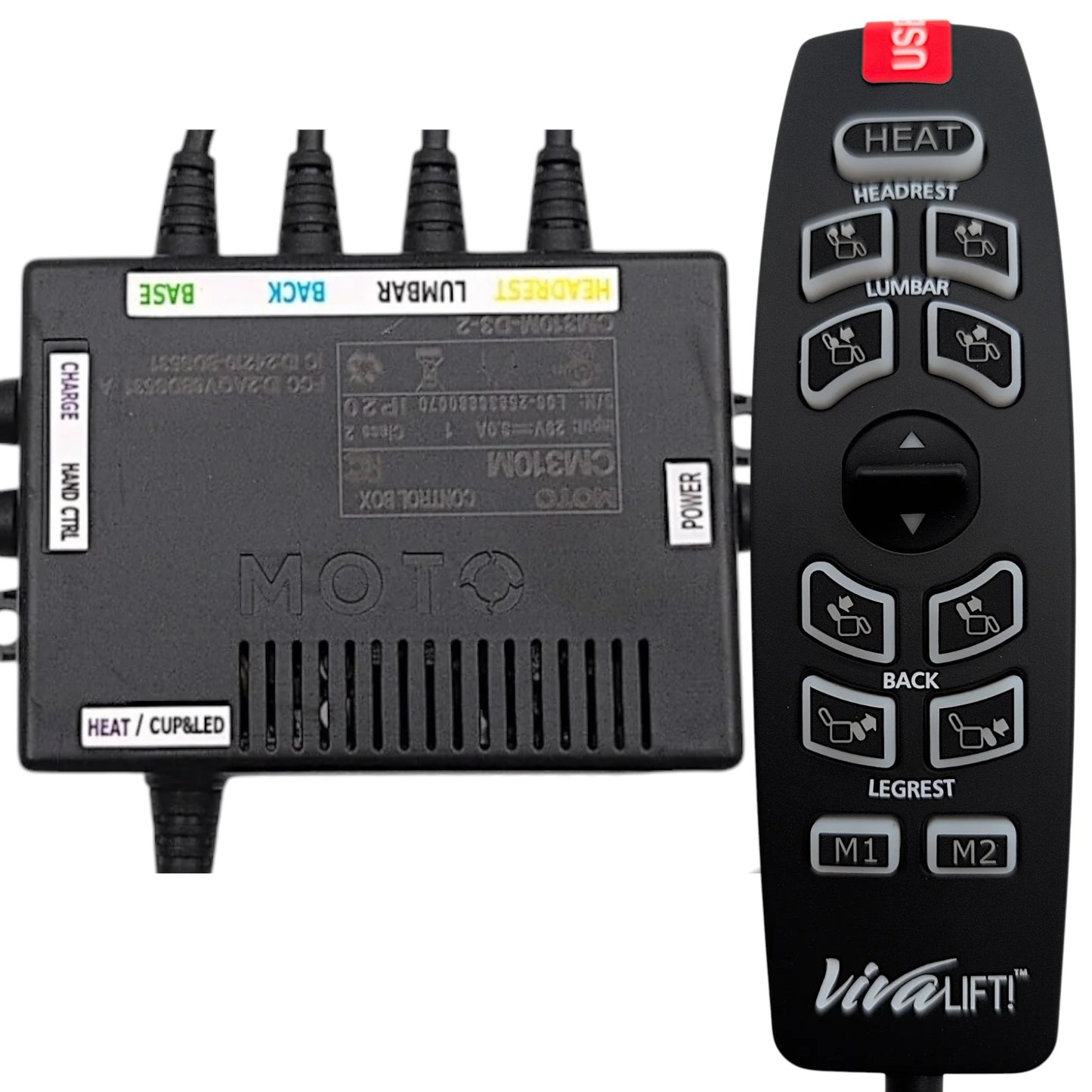 The complete Kit showing: Remote Part Number: CTL2106501 and Control Box Part Number: CTL2205786
