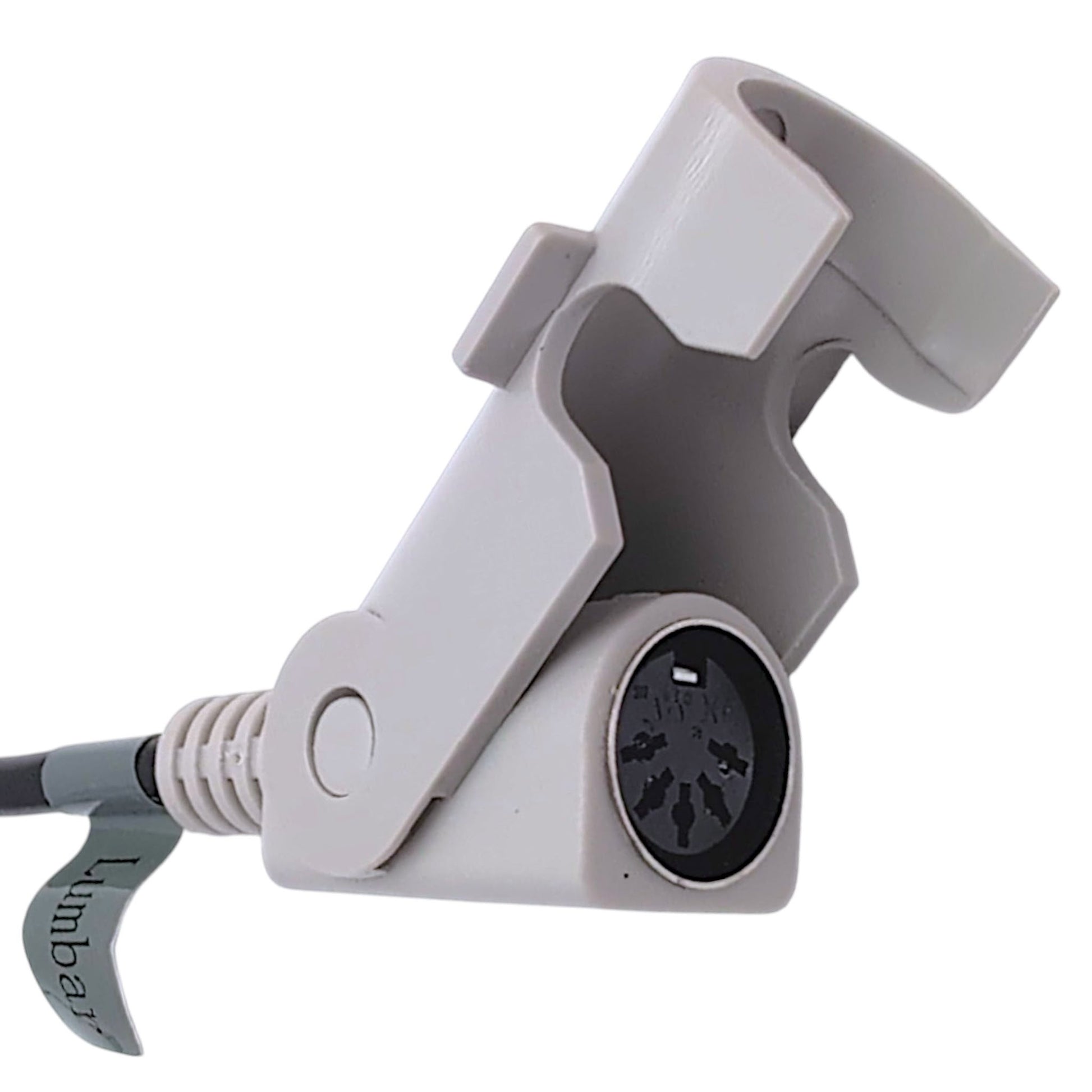 Gray, Lumbar, Female, 5-Pin Connector With Clamp