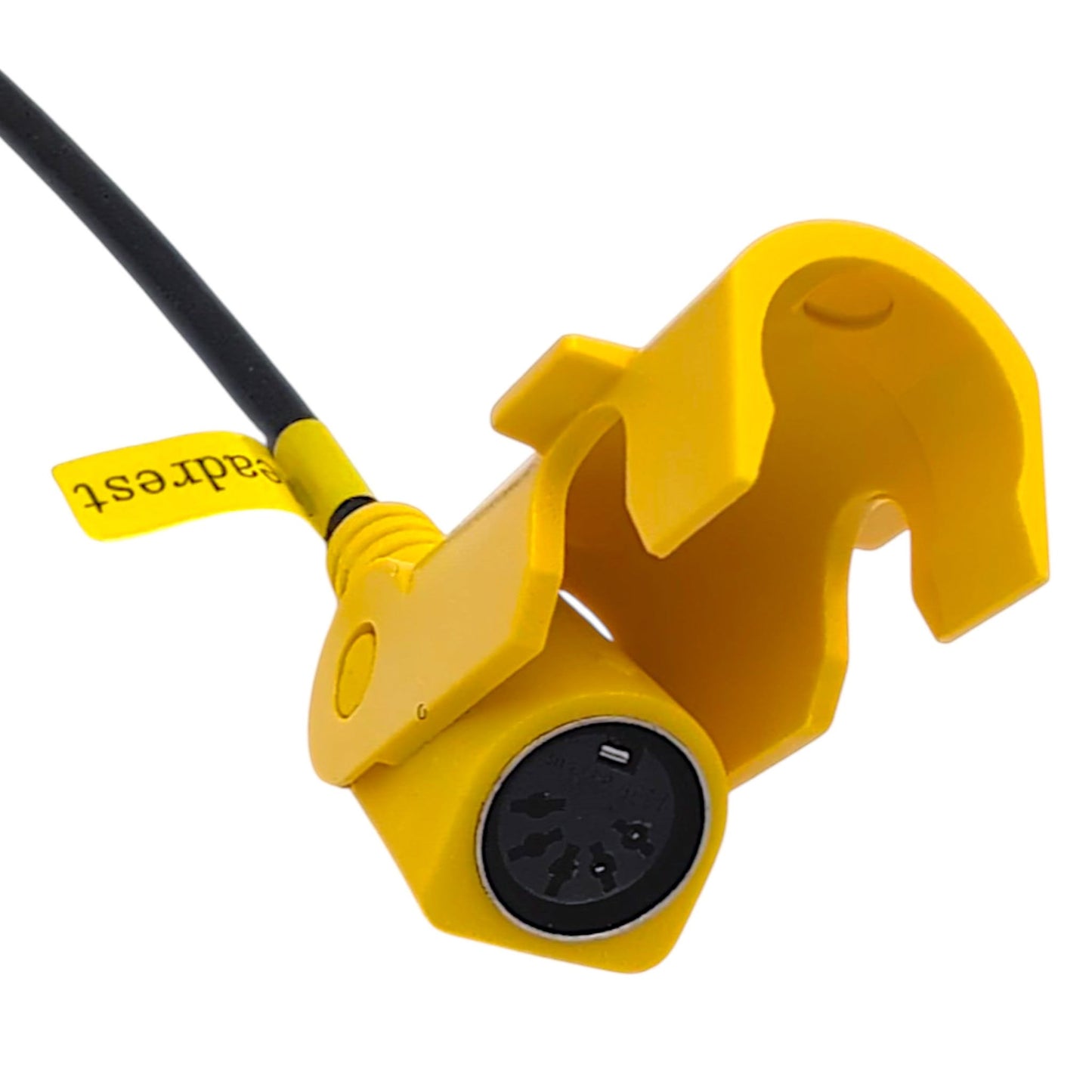 Yellow, Headrest, Female, 5-Pin Connector With Clamp