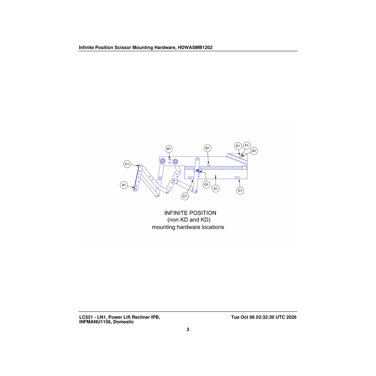 Pride Mobility NUTNYLK1007 nut nylock zinc 3/8-16 parts diagram