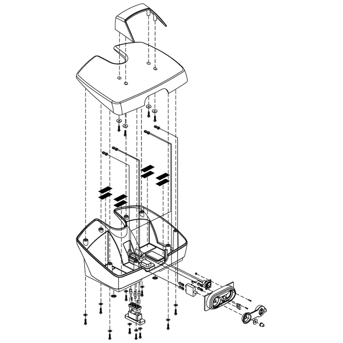 Pride Mobility PLSASMB2013 12 amp battery box assembly without batteries