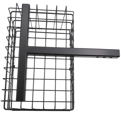 bttom view, closeup of the 1" x 1" bracket the installs into the scooter / power wheelchair