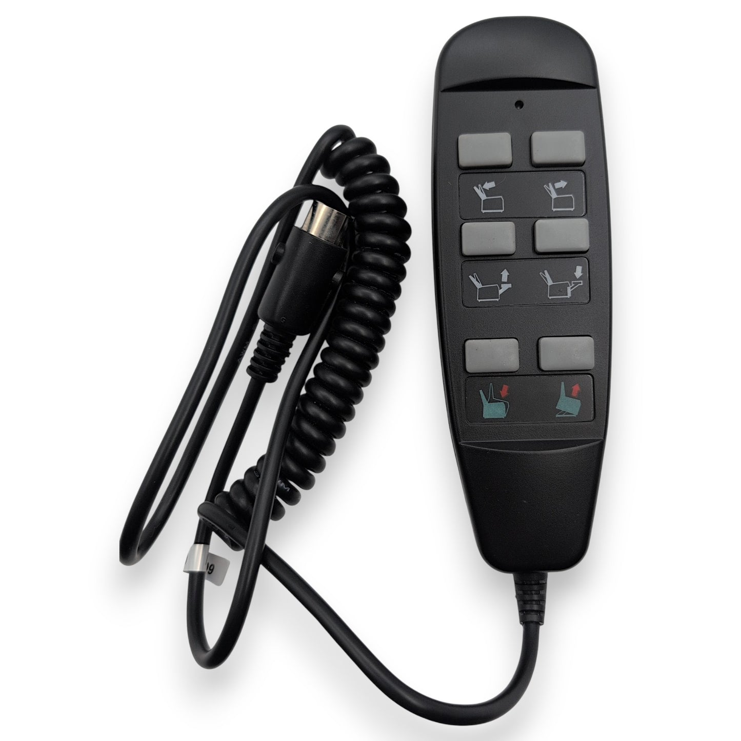 front of remote with cord