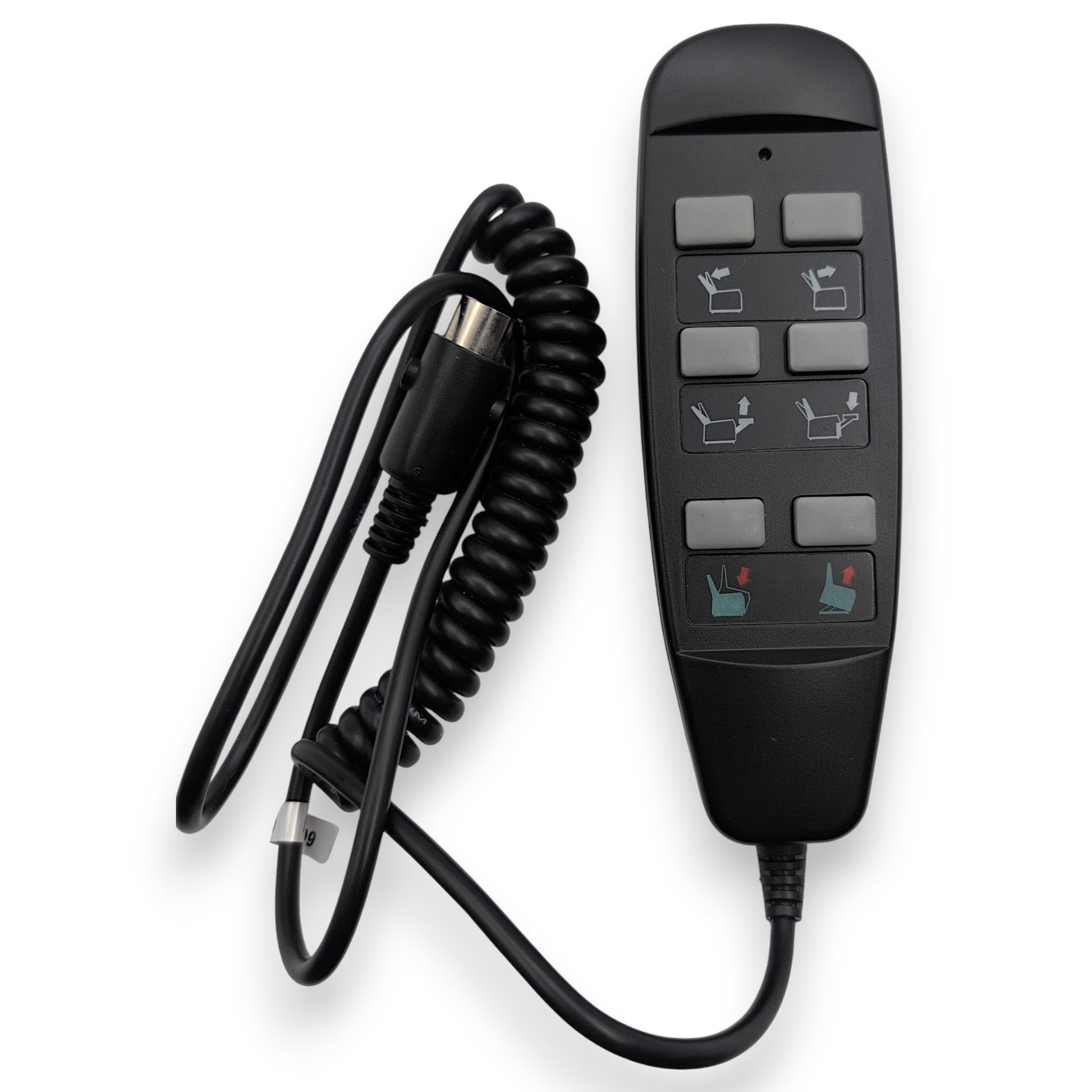 front of remote with cord
