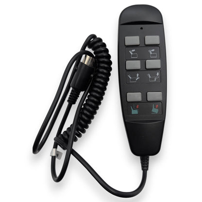 front of remote with cord