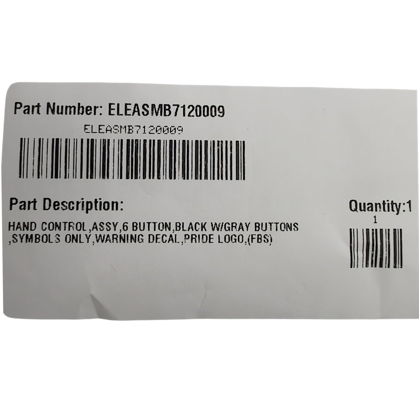 product label found on package