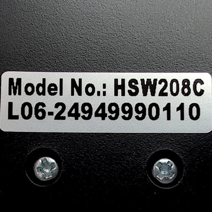 product label on back of remote. Shows Model number and serial number starting with L06