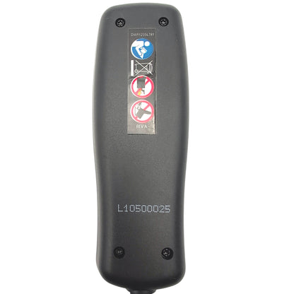back view of the remote / hand control