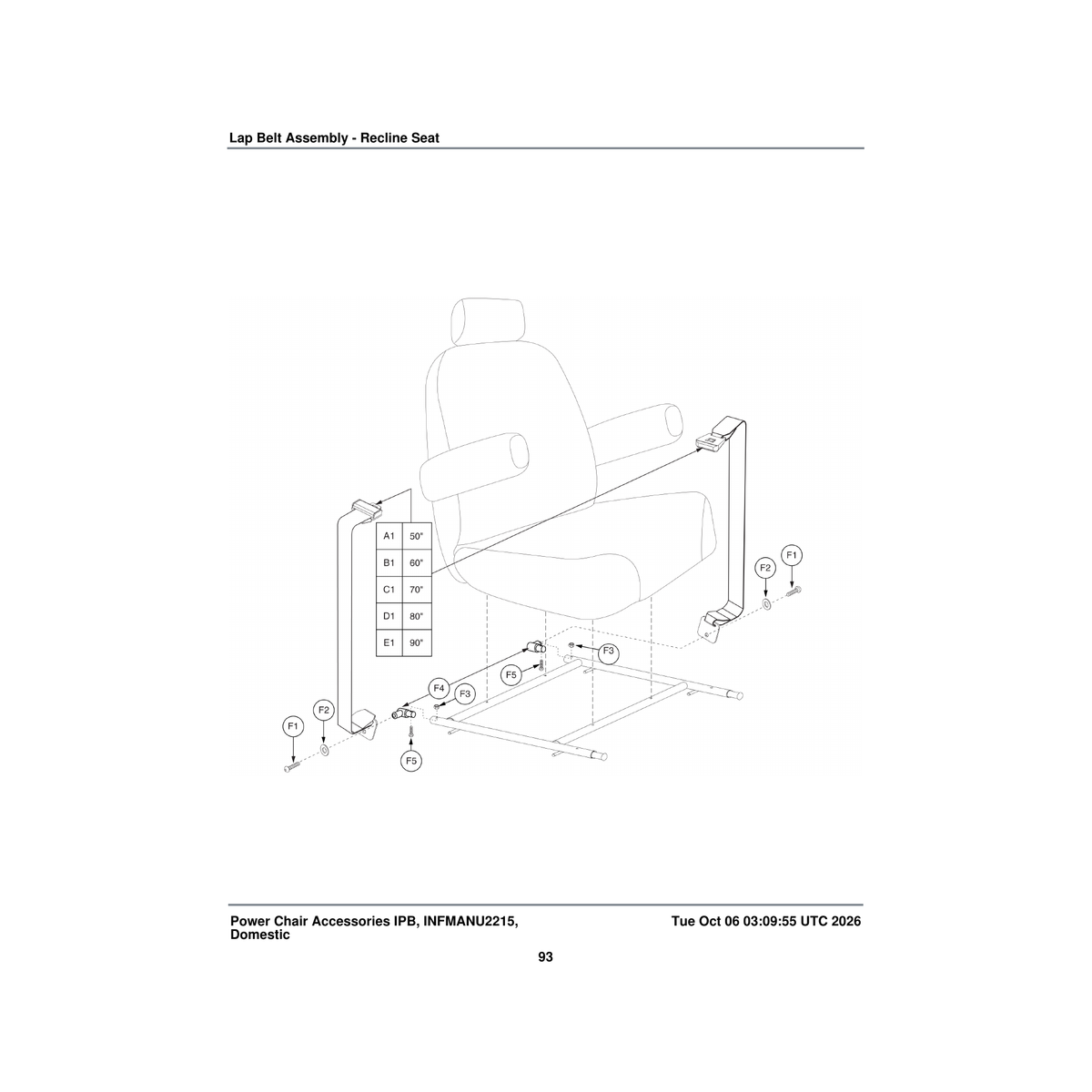 Pride Mobility SCRASBH1018 screw button head .250-20 x 0.625 astm f835 parts diagram