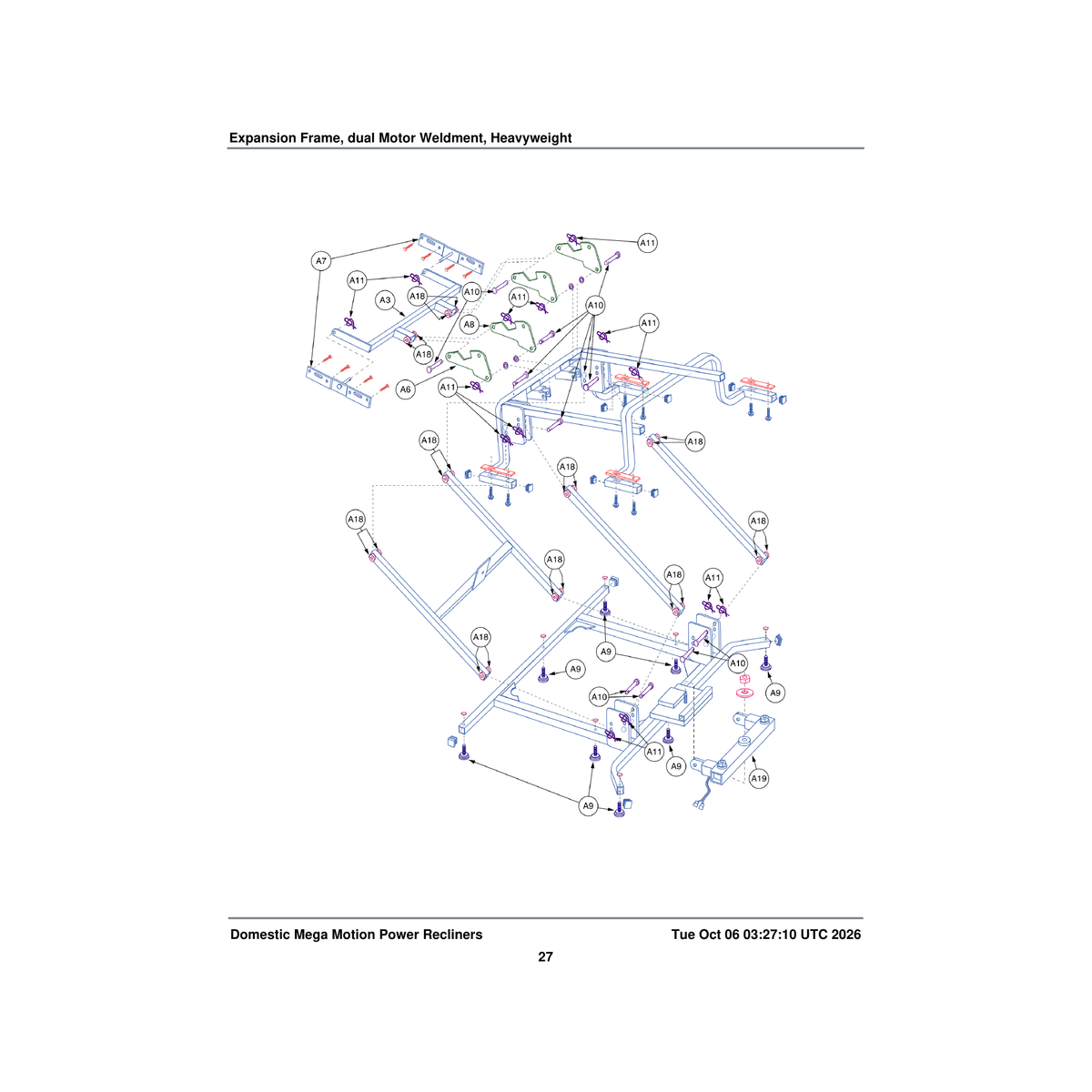 Pride Mobility SCRHHCS1250 screw hhcs-serrated flange yellow zinc 1/4-20 x 1.25 inch parts diagram