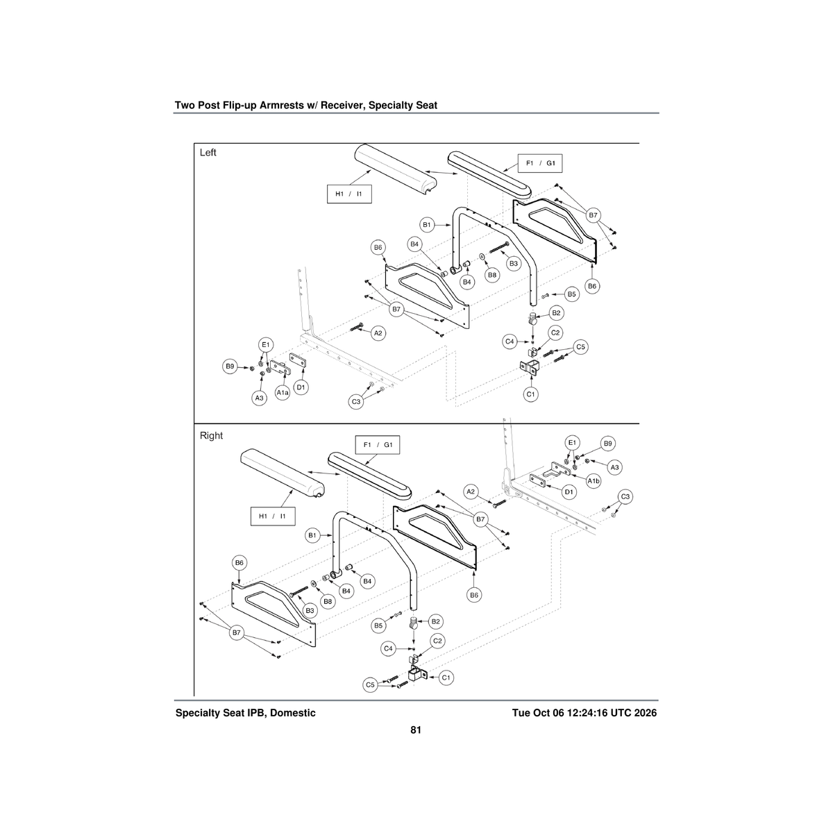 Pride Mobility SCRHHCS1280 screw hhcs 0.3125-18 x 3.50 sae j429 grade 8 black zinc parts diagram