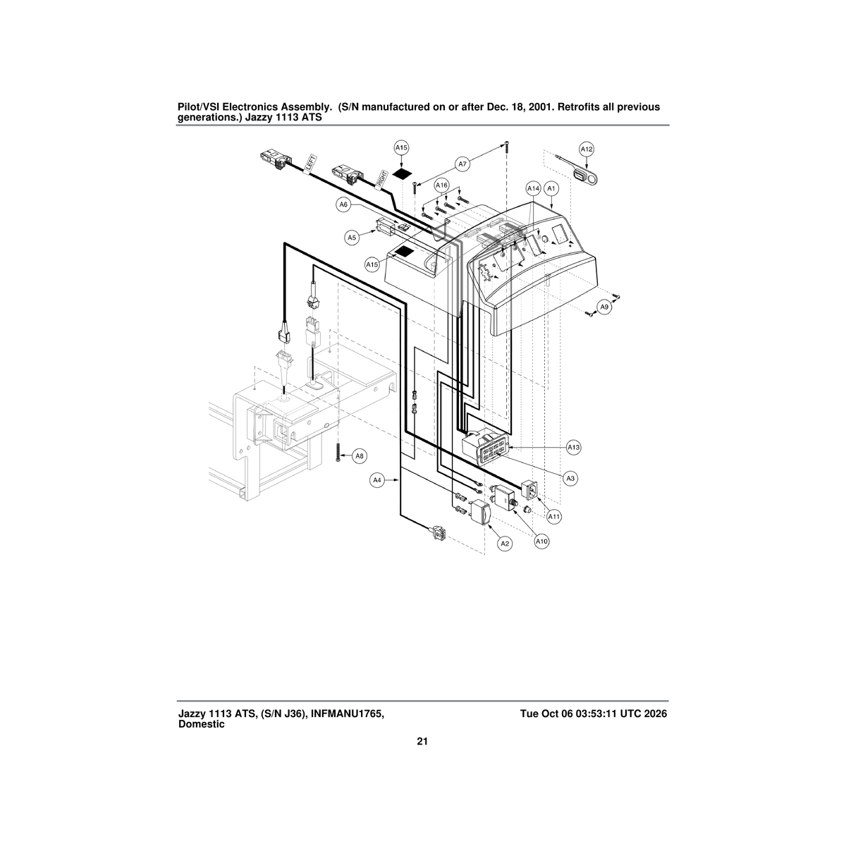 Pride Mobility SCRPPH1033 screw pph 8-32 x 3/4 inch type f parts diagram