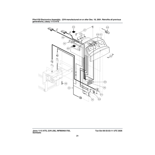 Pride Mobility SCRPPH1033 screw pph 8-32 x 3/4 inch type f parts diagram
