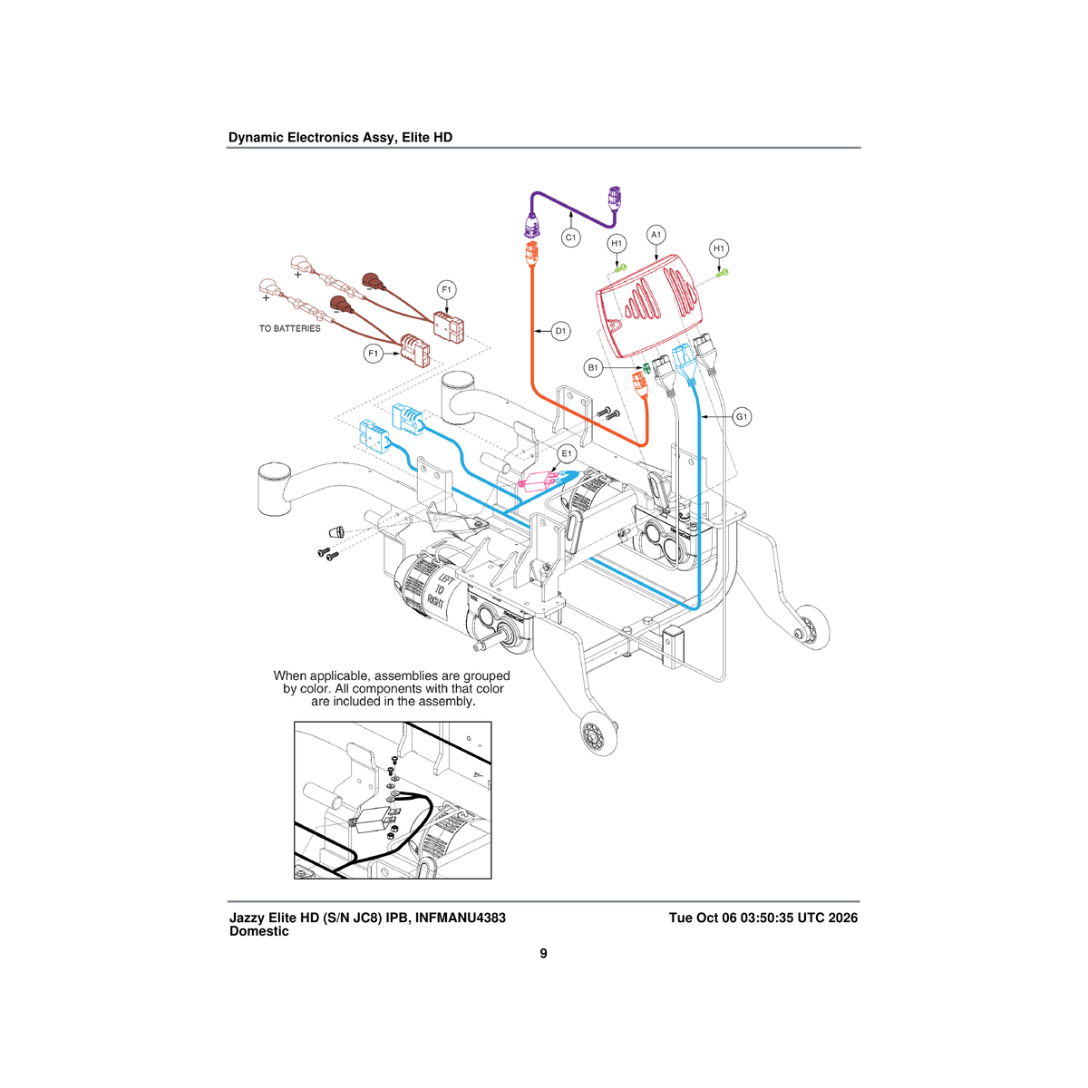 Pride Mobility SCRPPH1315 screw pan head type h m5x0.8 x 30 parts diagram
