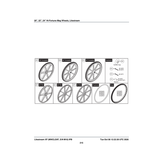 Pride Mobility SCRPPH1400 screw pph 10-32 x 2.250 inch with nylon patch parts diagram