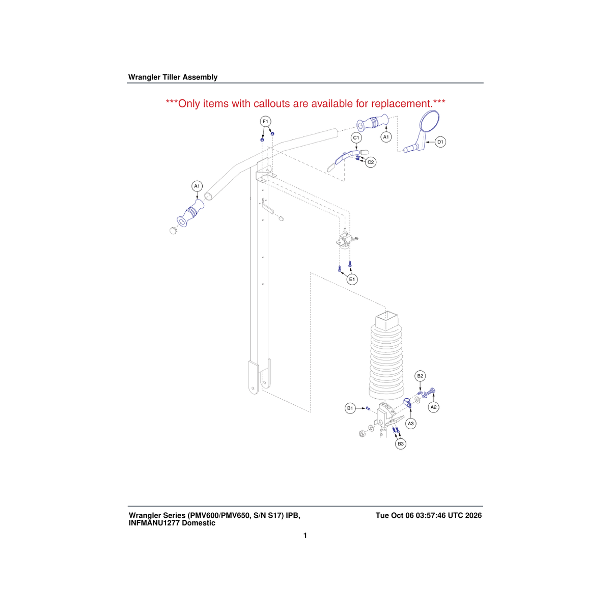 Pride Mobility SCRSETS1026 screw set m6-1.0 x 6mm parts diagram