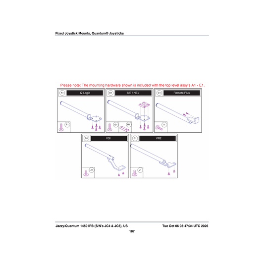 Pride Mobility SCRSHFH1015 screw flat head m5x0.8 x 12 parts diagram