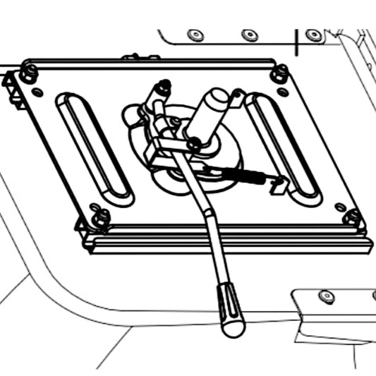 Pride Mobility Seat Plate and Slider Assembly MEC145492