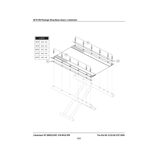 Pride Mobility SETASMB6226 sling seat base assembly 18 inch w 20 inch d tension parts diagram