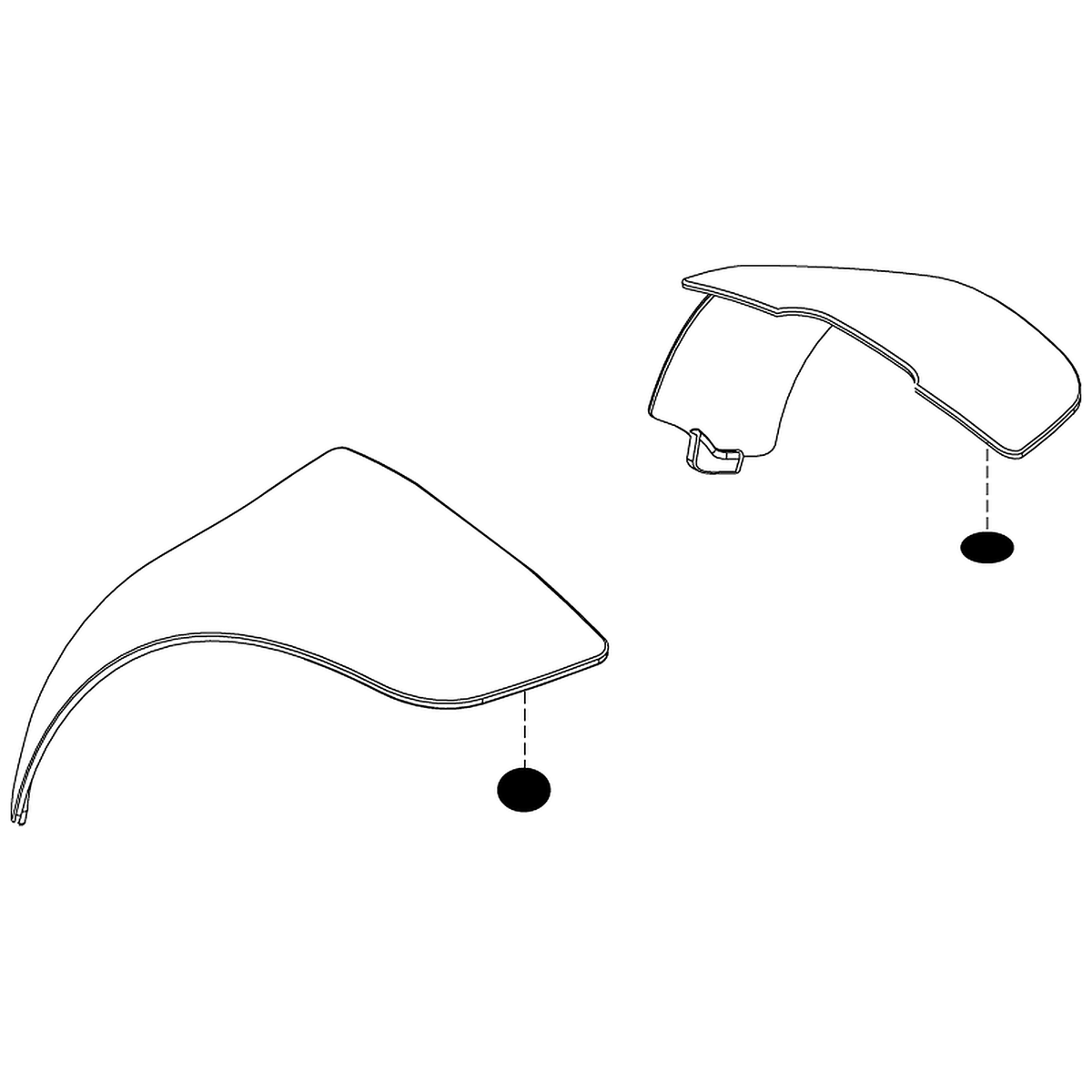 Pride Mobility (SHDASMB4677), red rear body inserts shroud assembly for Go-Go Elite Traveller scooters.
