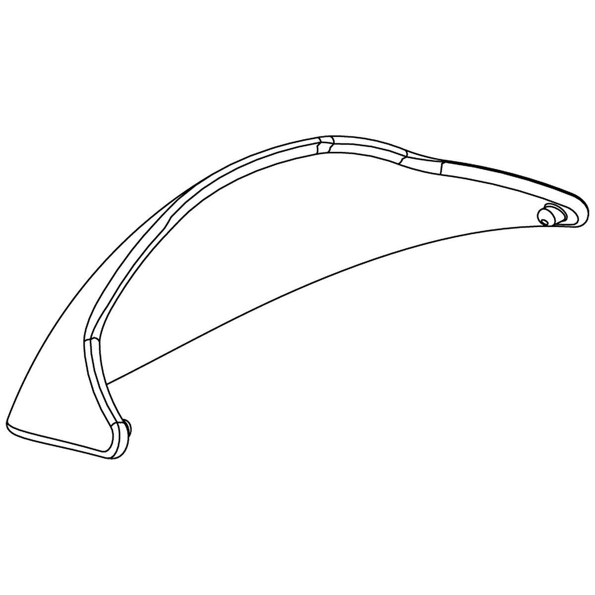 Pride Mobility (SHDASMB4680), blue tiller shield shroud assembly for Go-Go Elite Traveller scooters.