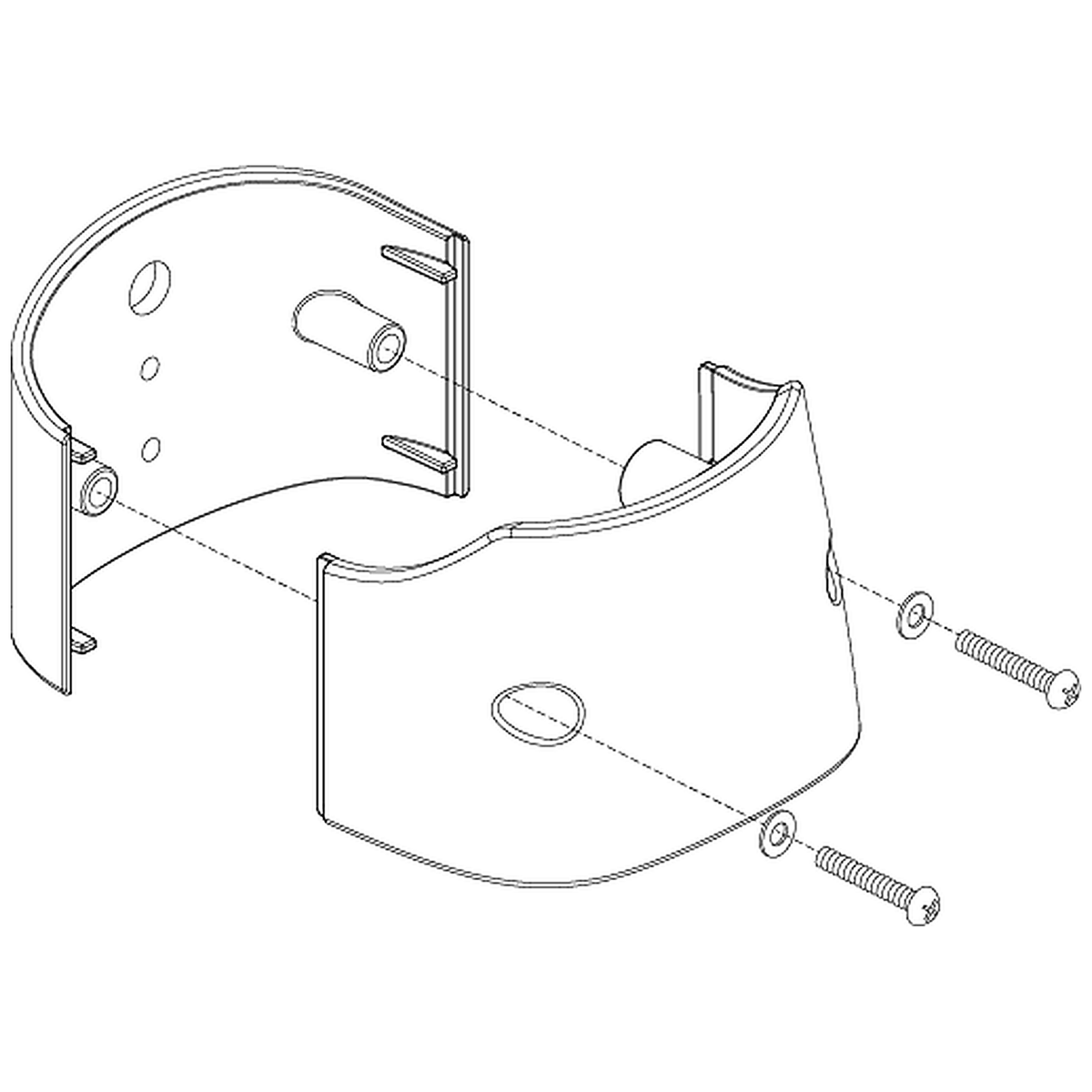 Pride Mobility (SHDASMB5249), candy apple red lower tiller shroud assembly with a black accent piece for Victory scooters.