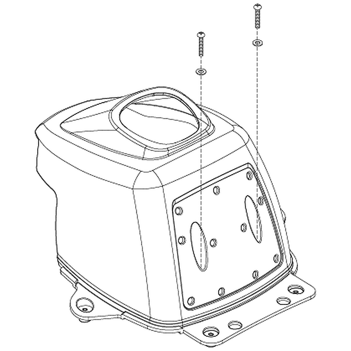 Pride Mobility (SHDASMB5260), candy apple red front wheel cover shroud assembly for 3-wheel Victory 10 scooters.