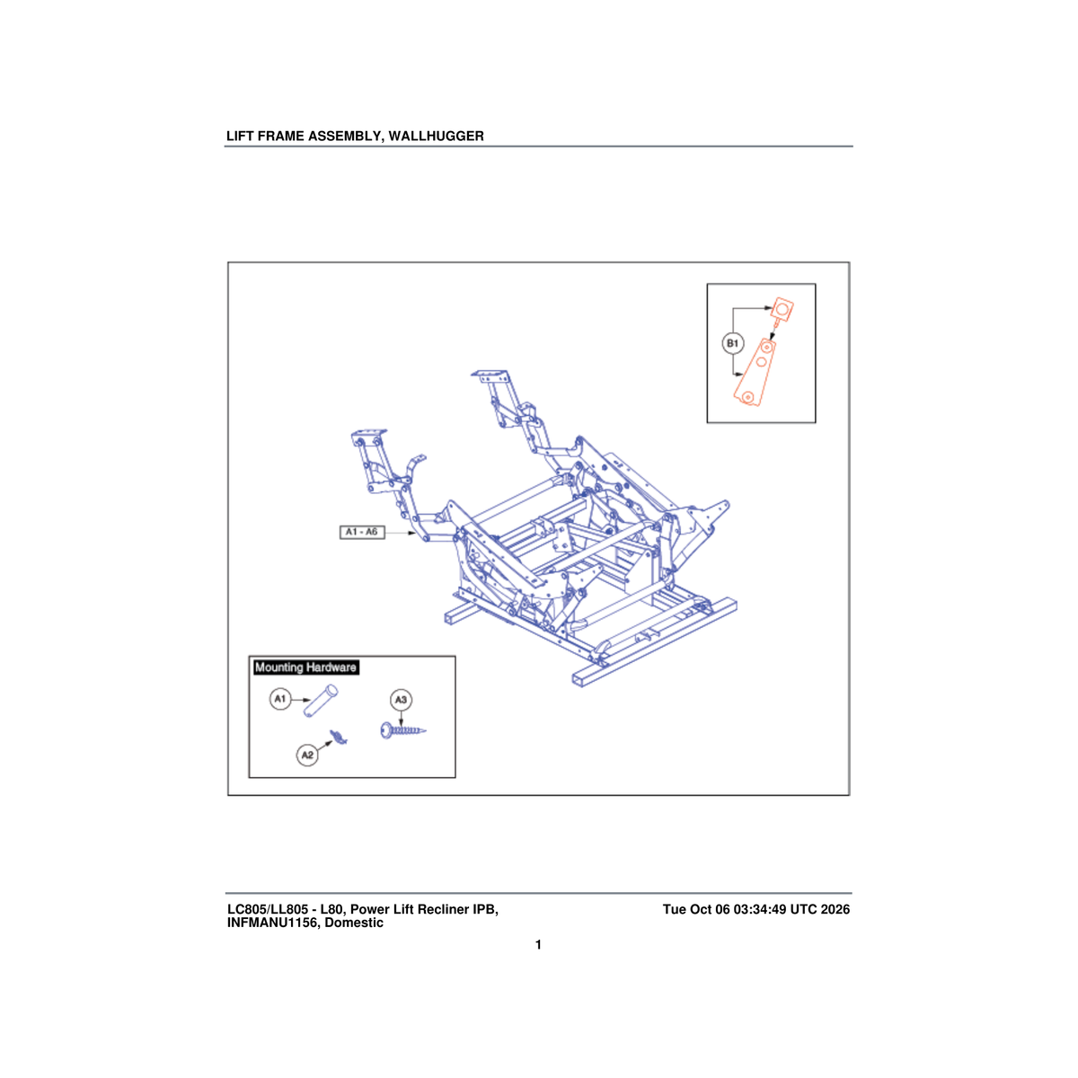 Pride Mobility SPCNYLN1051 spacer 1 inch od x 3/8 inch id 5/16th plastic medallion parts diagram