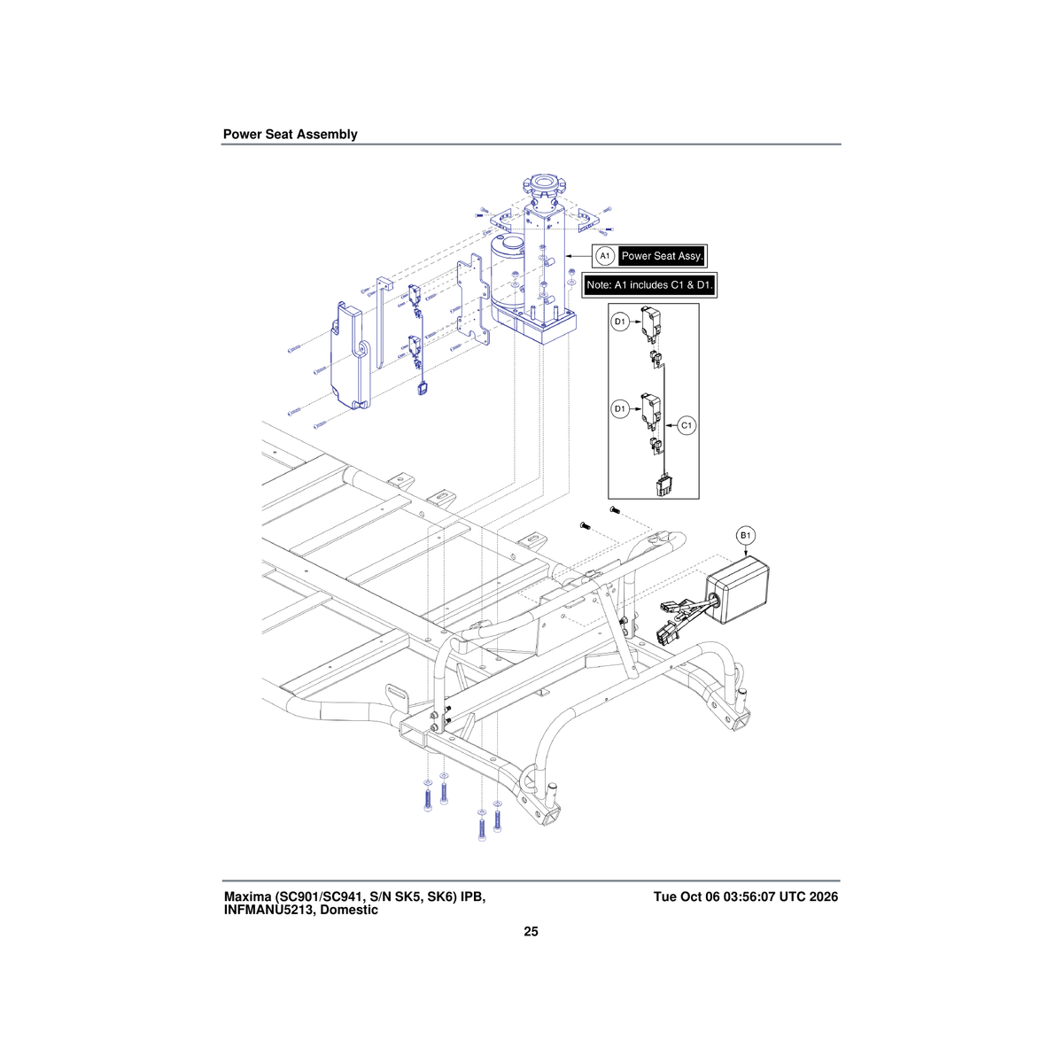 Pride Mobility SWTMCRO1104 switch micro 15 amp 1/2 hp 125/250 vac v15g5-1c25-k parts diagram
