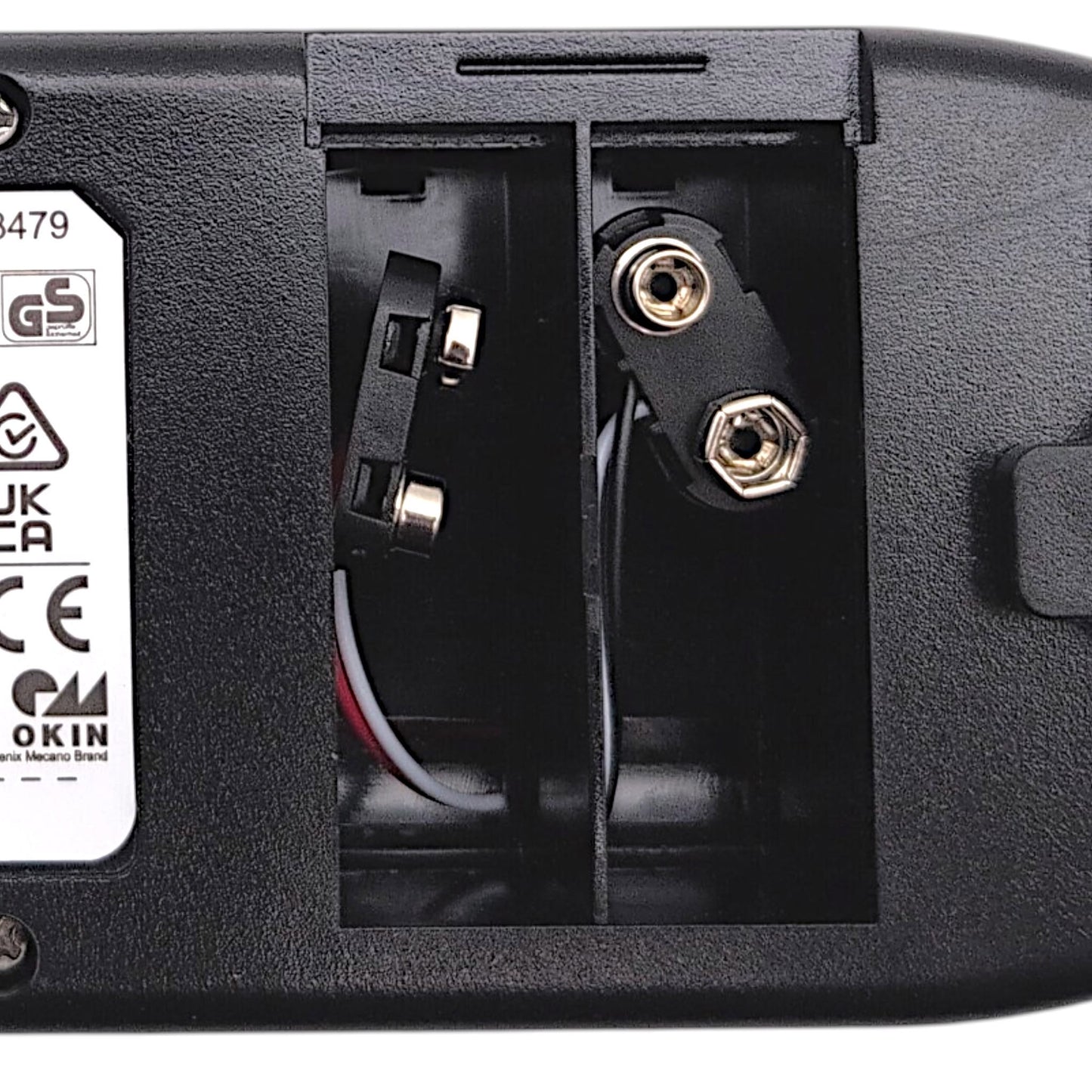 battery compartment closeup