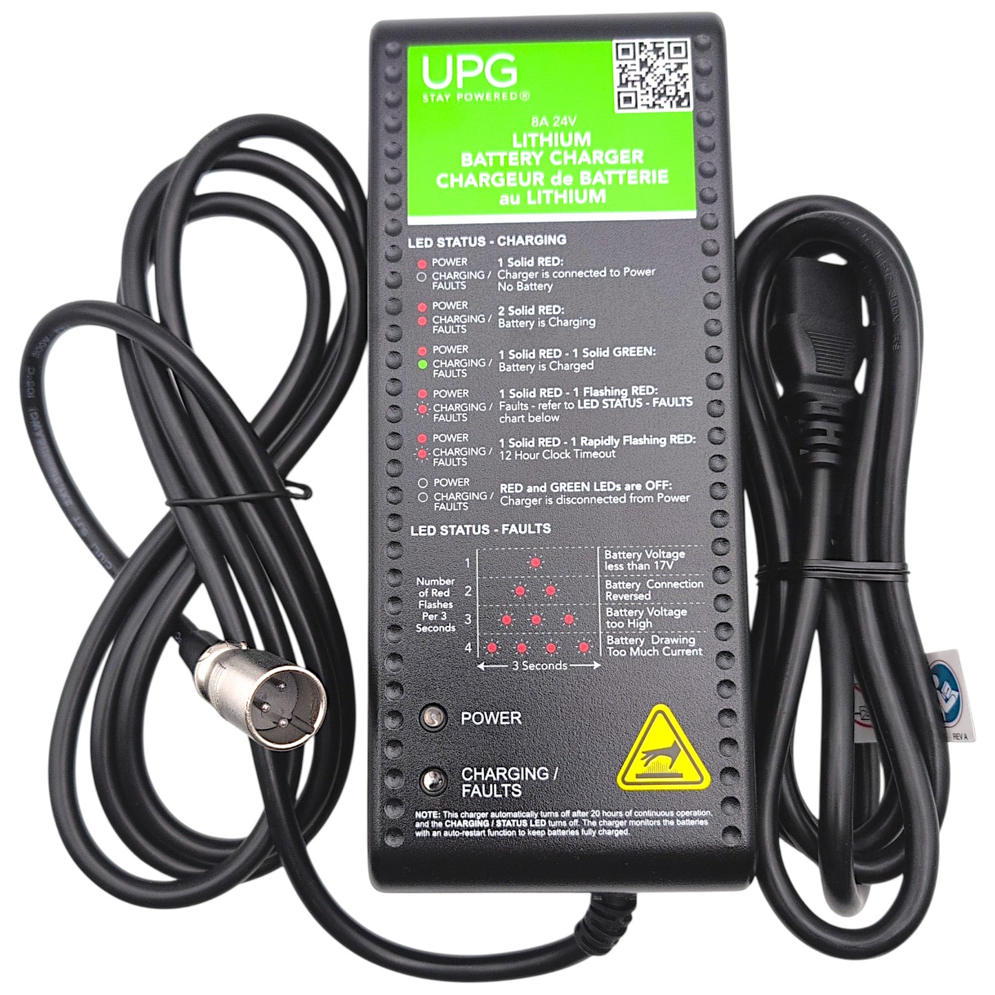 Pride 24V 8A Lithium Charger Pursuit 2 SC7312 - ELE2300934