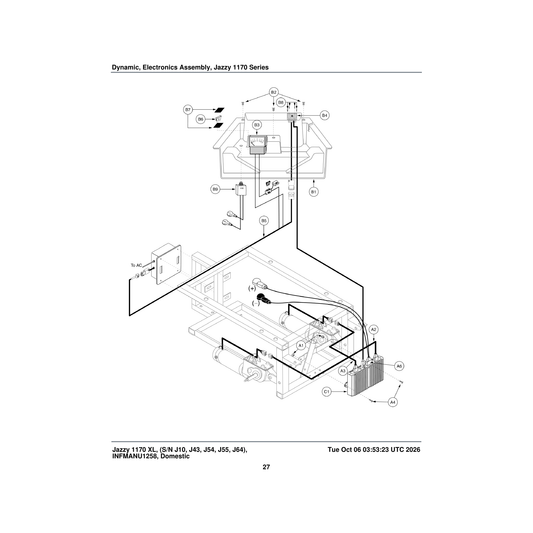 Pride Mobility VELSGAD1001 reusable fastener hook & loop 1 inch x 1 inch with adhesive parts diagram
