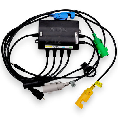 control box part number: ctl1900584, model: cm310-j-1. shown with all cables and connectors