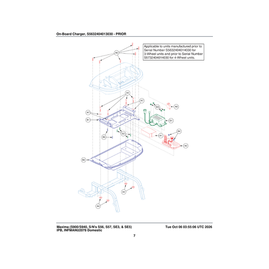 Pride Mobility WASETH1001 washer external tooth 1/4id parts diagram