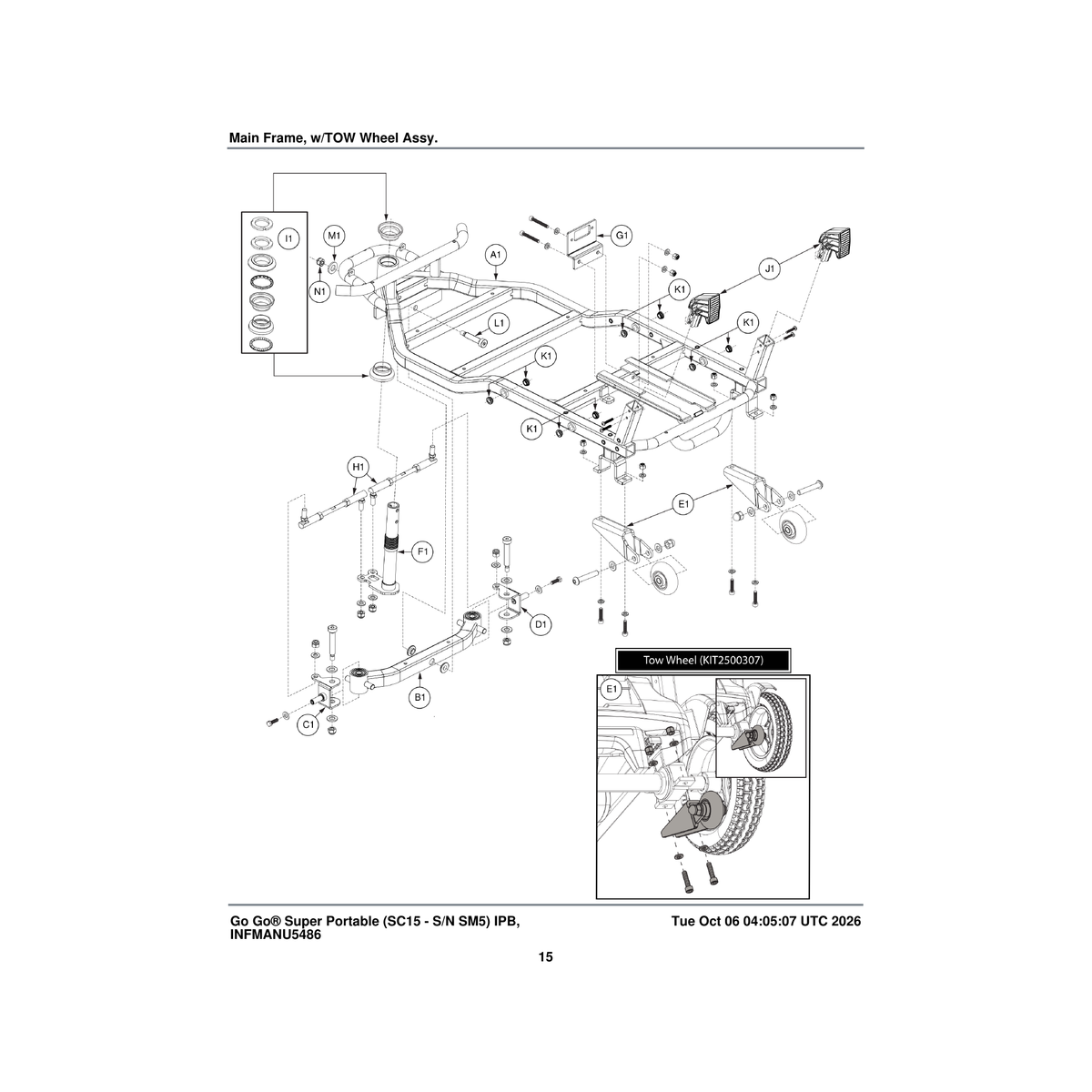 Pride Mobility WASMETR1031 washer flat 10.5 id x 20 od x 2 thk hv parts diagram