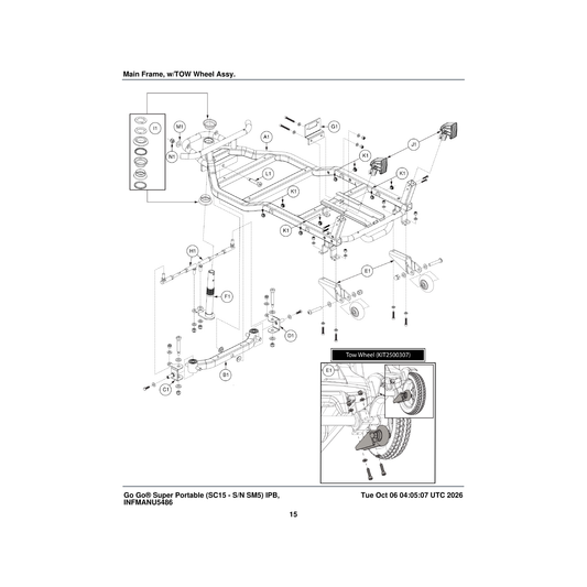 Pride Mobility WASMETR1031 washer flat 10.5 id x 20 od x 2 thk hv parts diagram