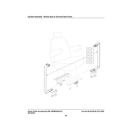 Pride Mobility WASSTND1042 washer circular hardened .313 id x .688 od x .06 thk astm parts diagram