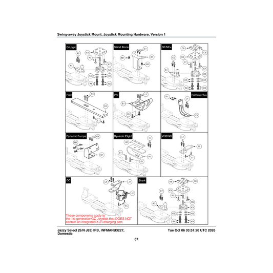 Pride Mobility WASSTND1097 washer flat 6.4 id x 12 od x 1.6 thk hv parts diagram