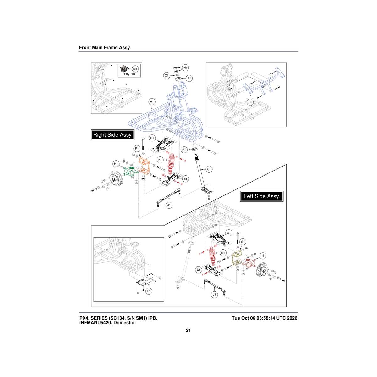 Pride Mobility WASSTND1192 washer flat black zinc 22mm id x 35mm od x 3mm thk b-1005-221 parts diagram