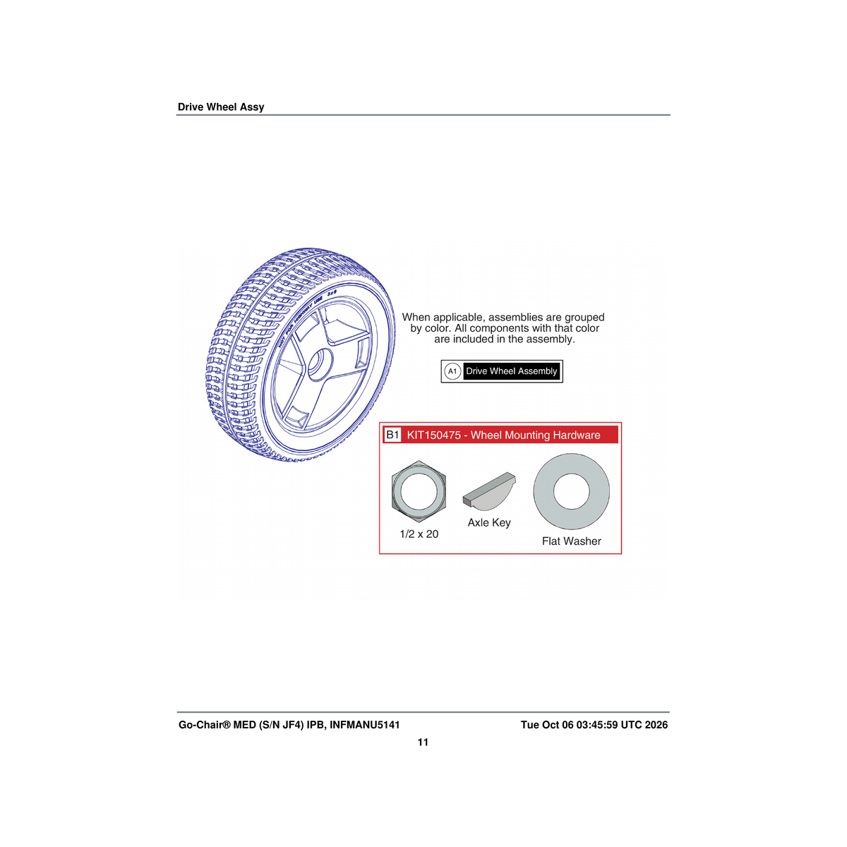 Pride Mobility WHL1910516 polyurethane foam wheel assembly black rim/black tire tri-spoke 4 wheel rear complete parts diagram