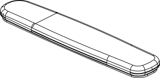 Pride Mobility CRS Seat Armrest Pad Assembly part number ARM145482, parts drawing