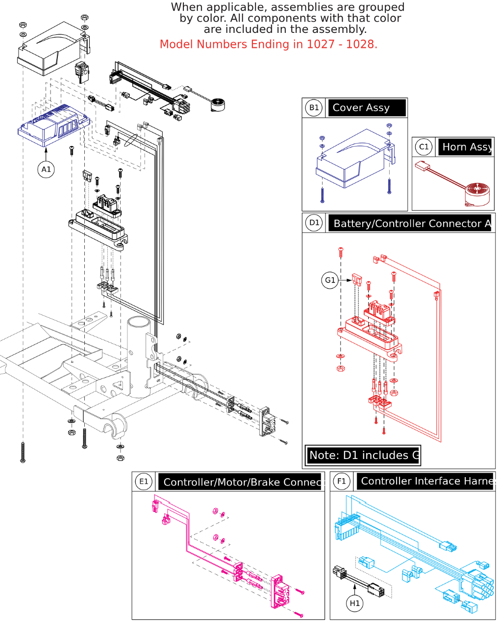 Pride IPB parts diagram showing Programmed Controller 1212-2202 for Elite Traveller, part number CTL2107580