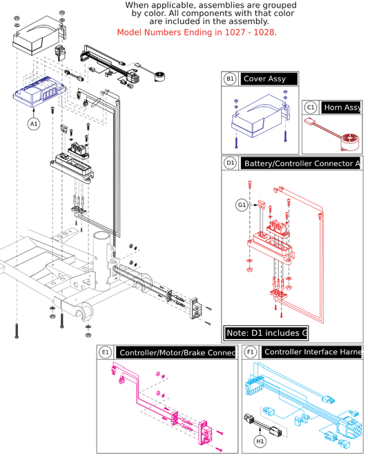 Pride IPB parts diagram showing Programmed Controller 1212-2202 for Elite Traveller, part number CTL2107580