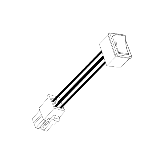 Pride Mobility Power Seat Tiller Switch Harness part number DWR1020H105, parts drawing